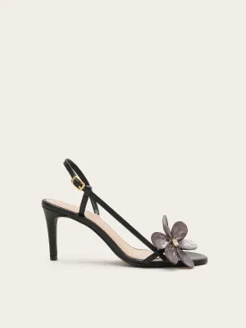 Fleurs Blanches Slingbacks