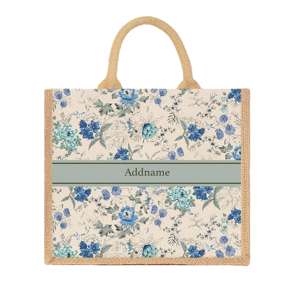 Flora Carolina Jute Tote Bag