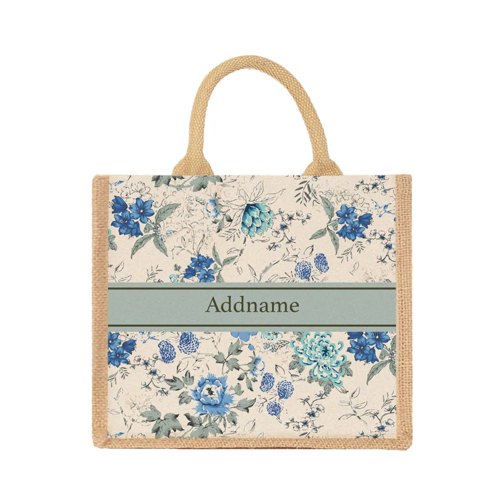 Flora Carolina Jute Tote Bag