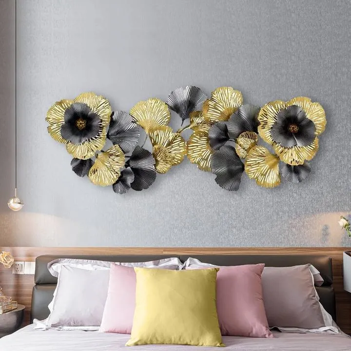 Floro golden Iron Wall Art