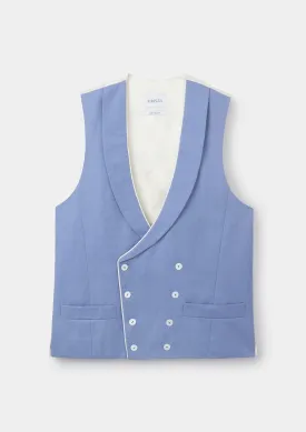 Forget Me Not Shawl Lapel Double Breasted Waistcoat