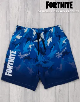 Fortnite Swim Shorts For Boys | Dark Blue Gamer Swimming Trunks