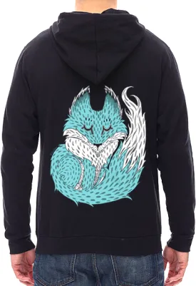 Fox Unisex Zip Hoodie