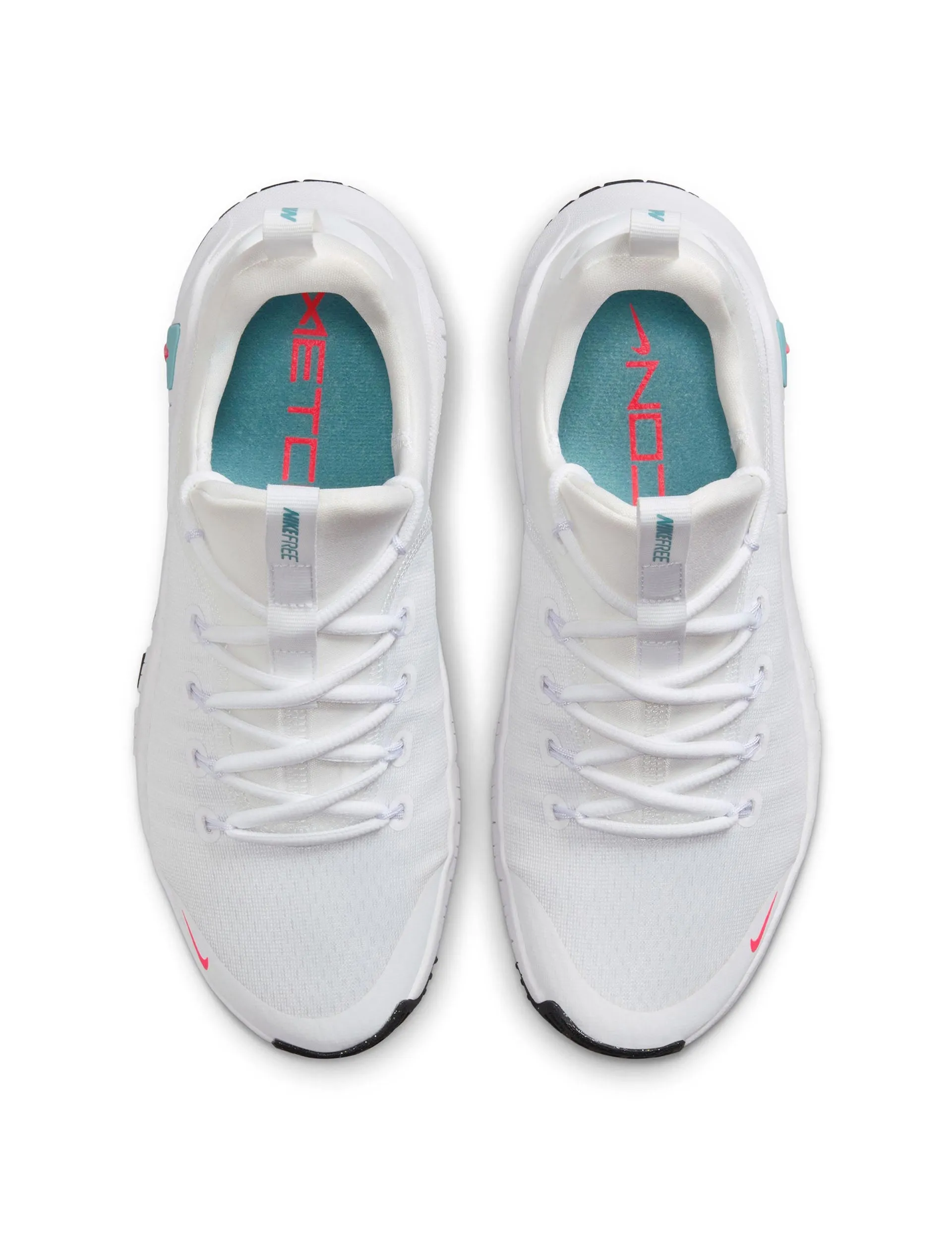 Free Metcon 6 Shoes - White/Denim Turquoise/Black/Hot Punch