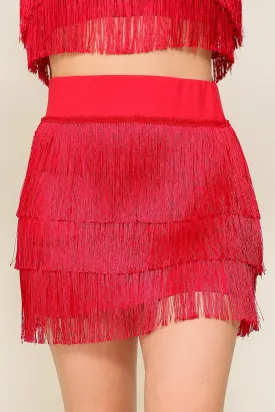 Fringe Rodeo Girl Mini Skirt