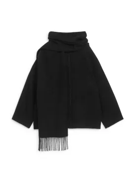 Fringe scarf jacket