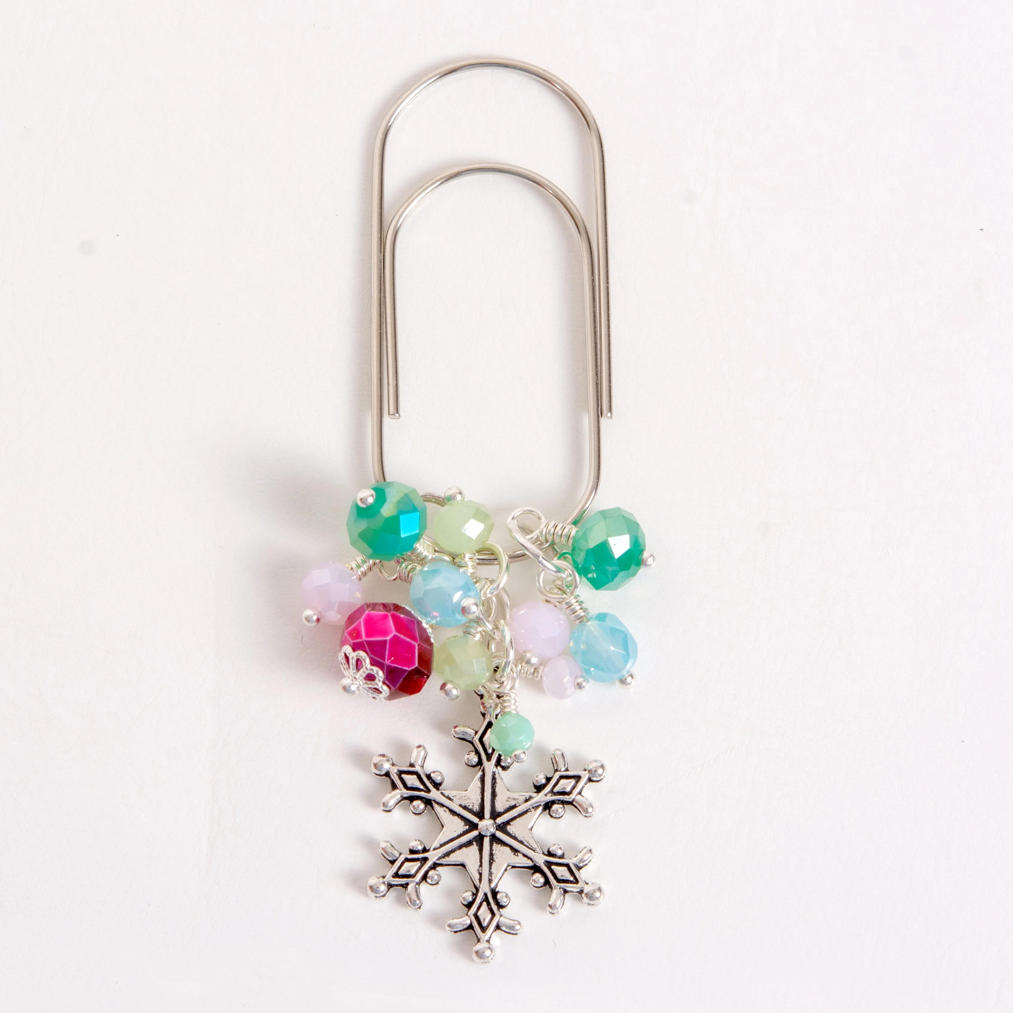 Frost and Frolic Snowflake Dangle Planner Clip or Charm