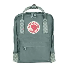 Frost Green Chess Pattern - Mini Kanken Backpack