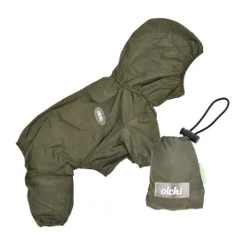 Full Coverage Dog Pet Raincoat Khaki