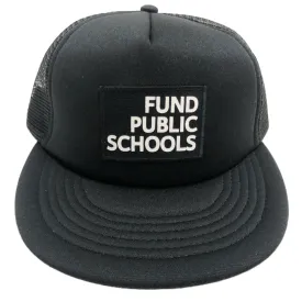 Fund Public Schools Foam Trucker Hat - Black on Black