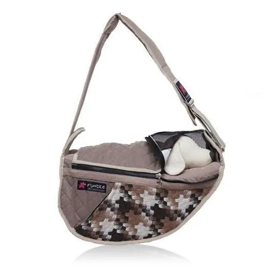 Fundle Pet Sling Dog Carrier Berkeley Beige