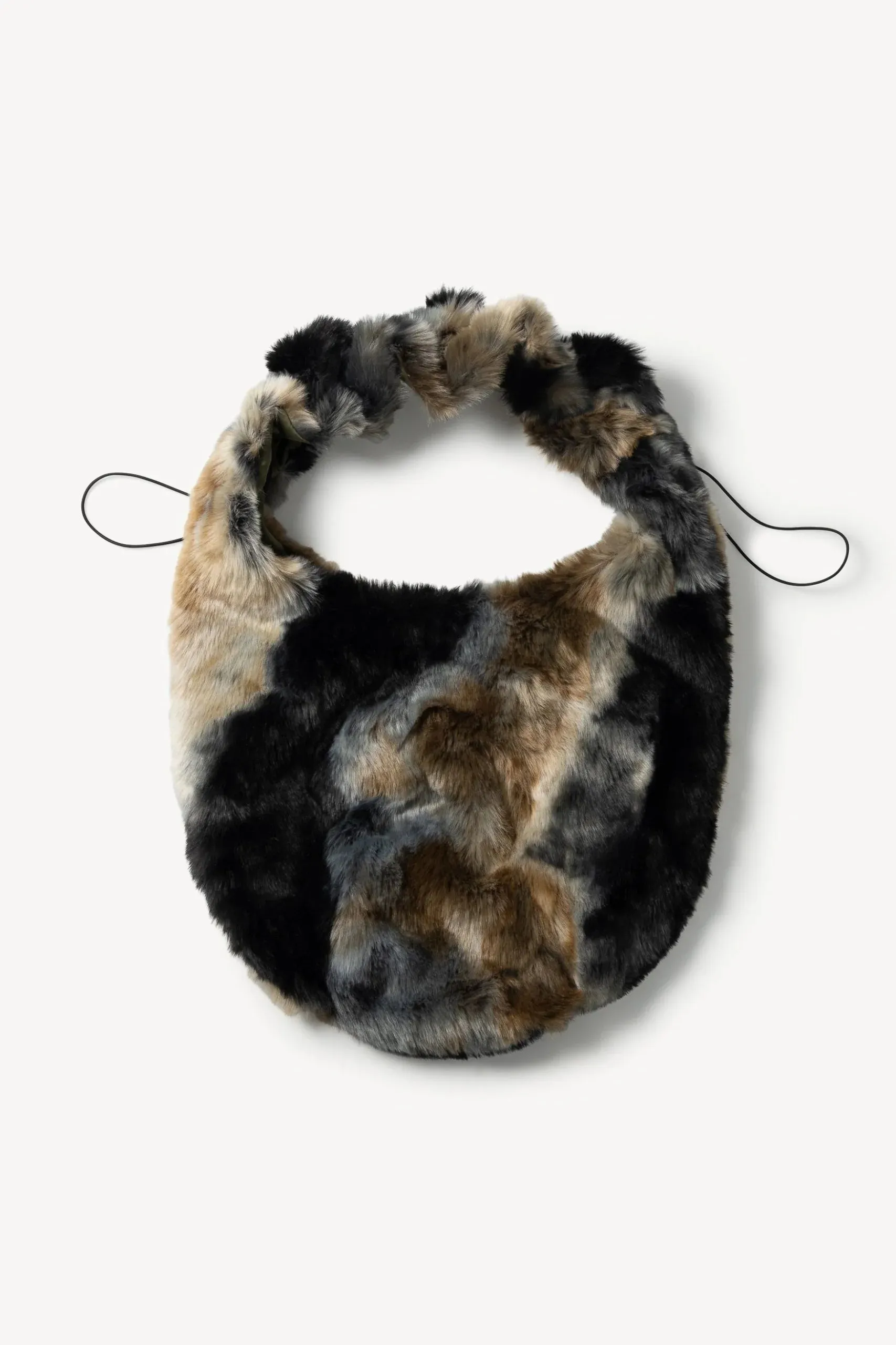 FUR / NYLON REVERSIBLE CAVE BAG / ARIES