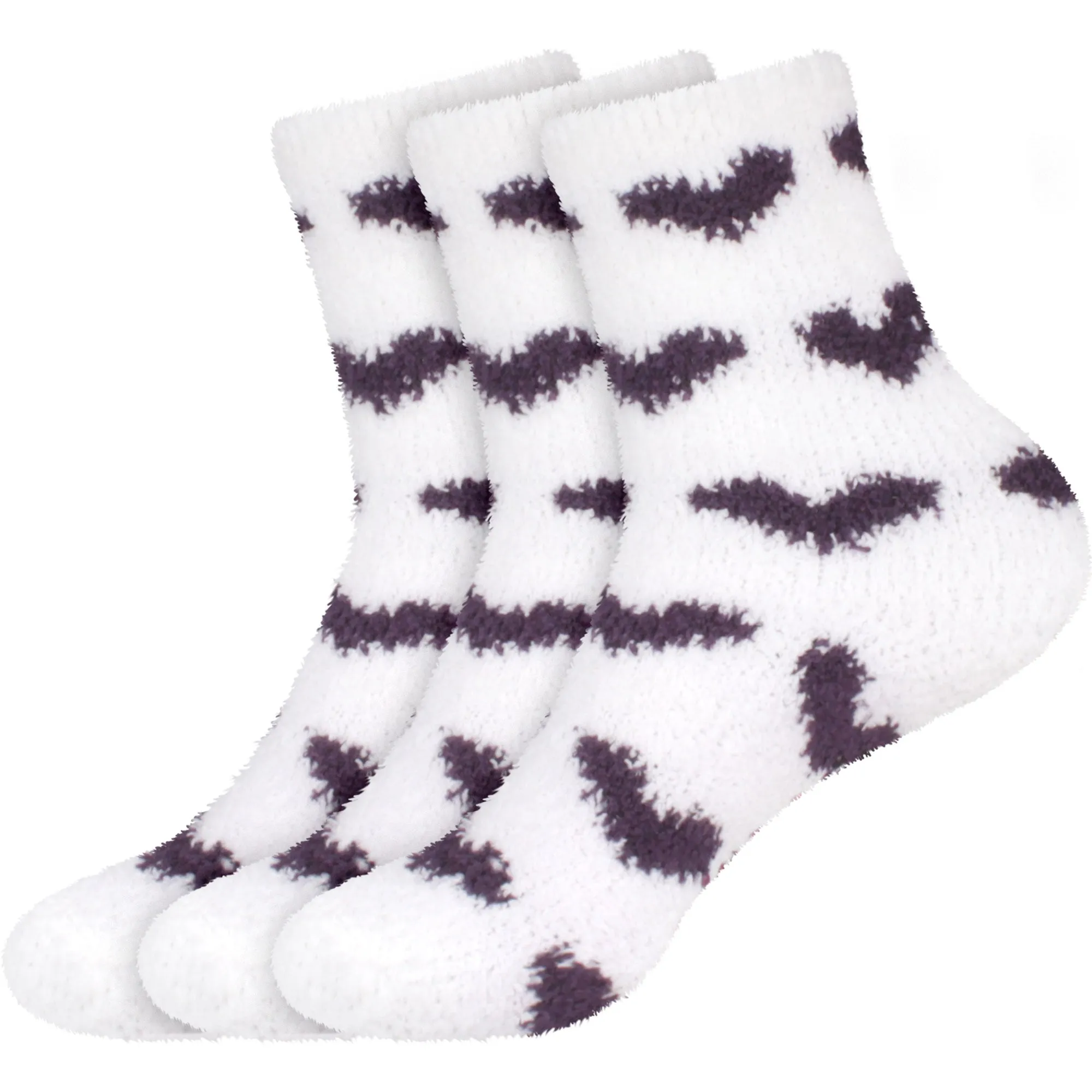 Fuzzy Heart/Stripe/Solid Sock Assortments