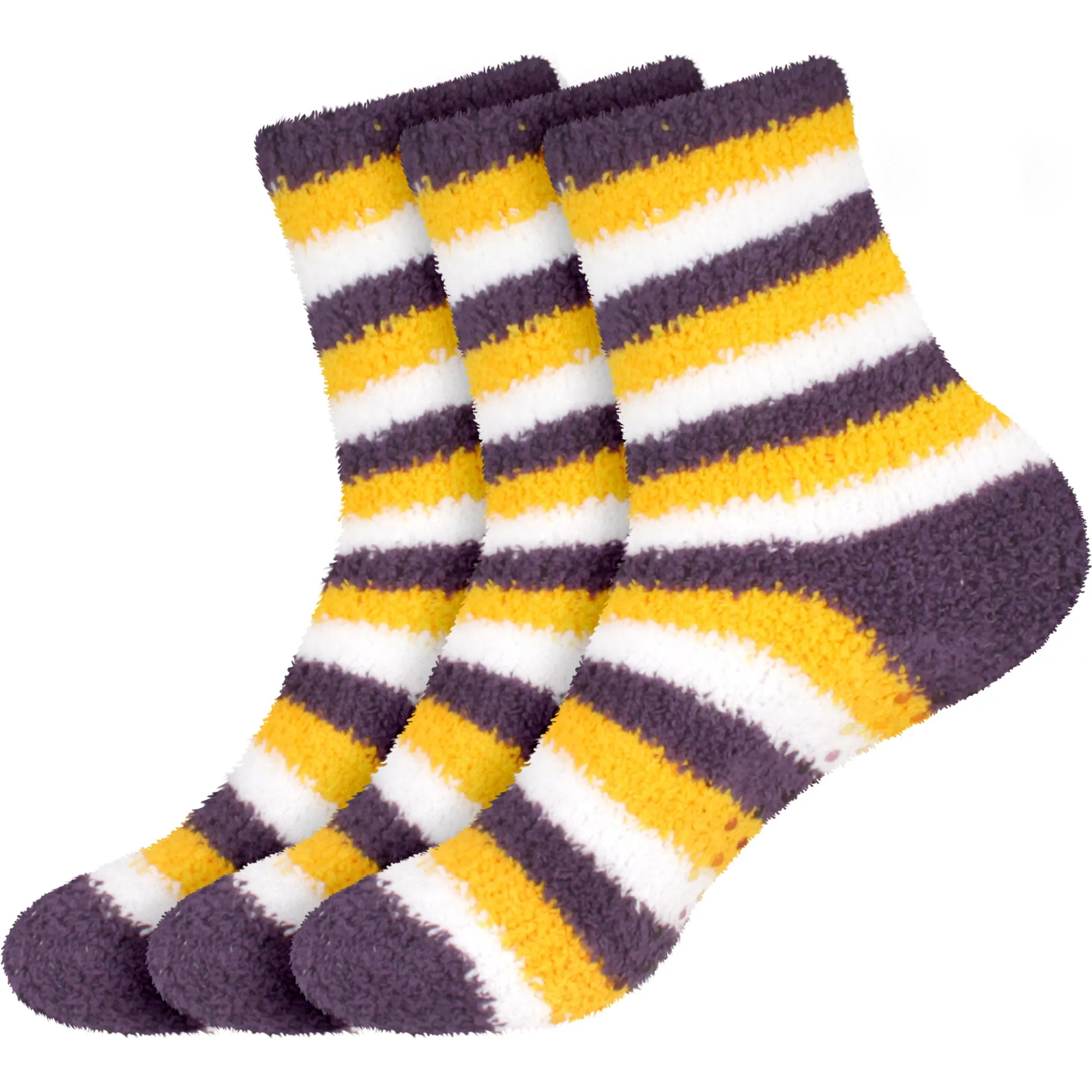 Fuzzy Heart/Stripe/Solid Sock Assortments