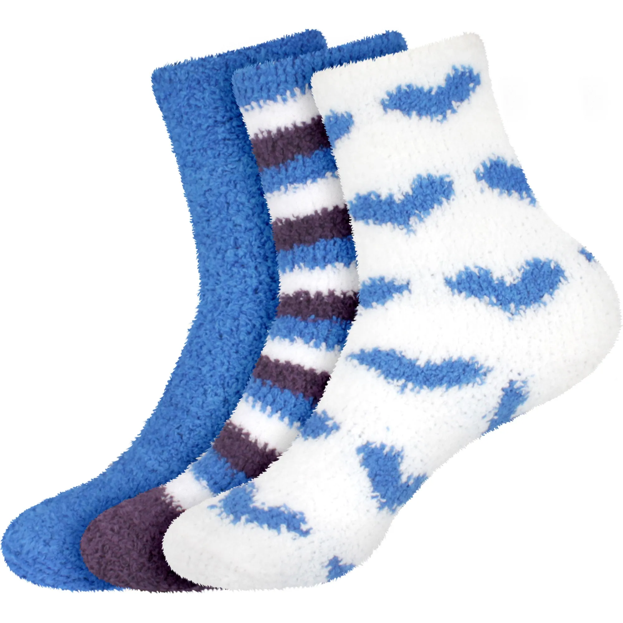 Fuzzy Heart/Stripe/Solid Sock Assortments