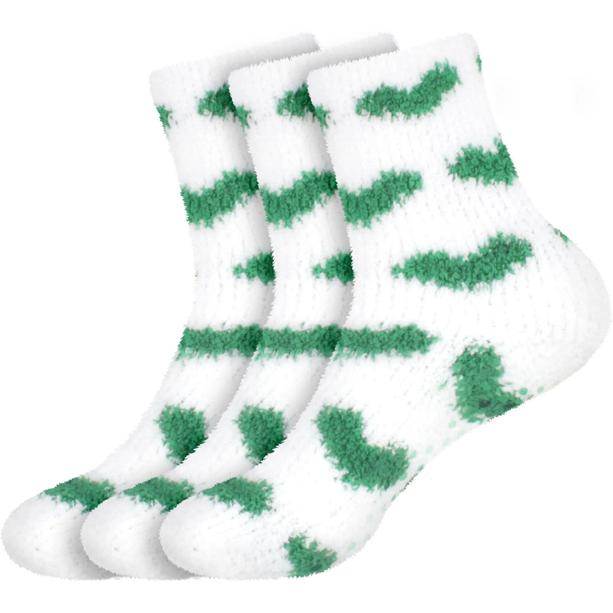 Fuzzy Heart/Stripe/Solid Sock Assortments