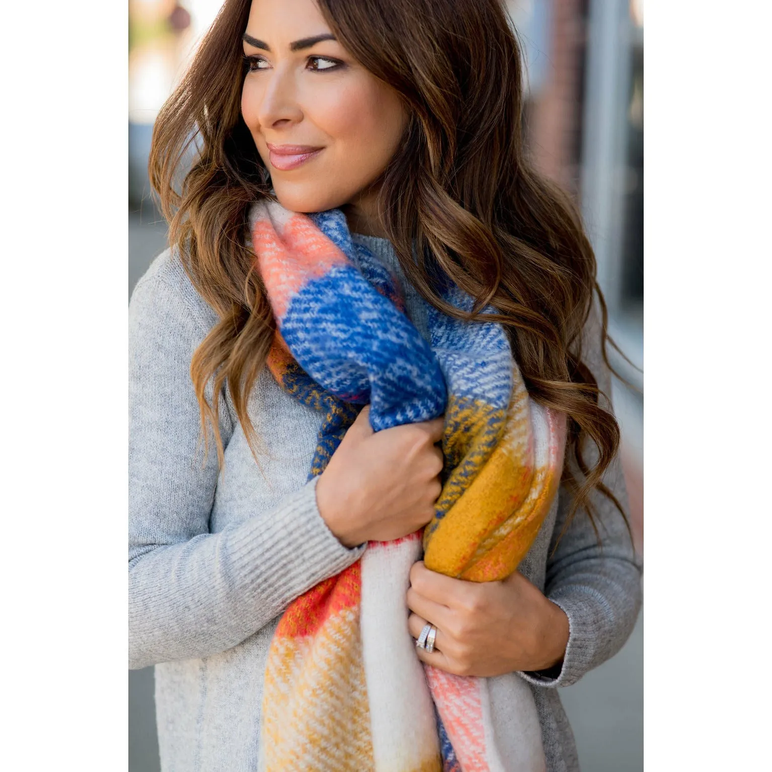 Fuzzy Wonders Multi Colored Scarf