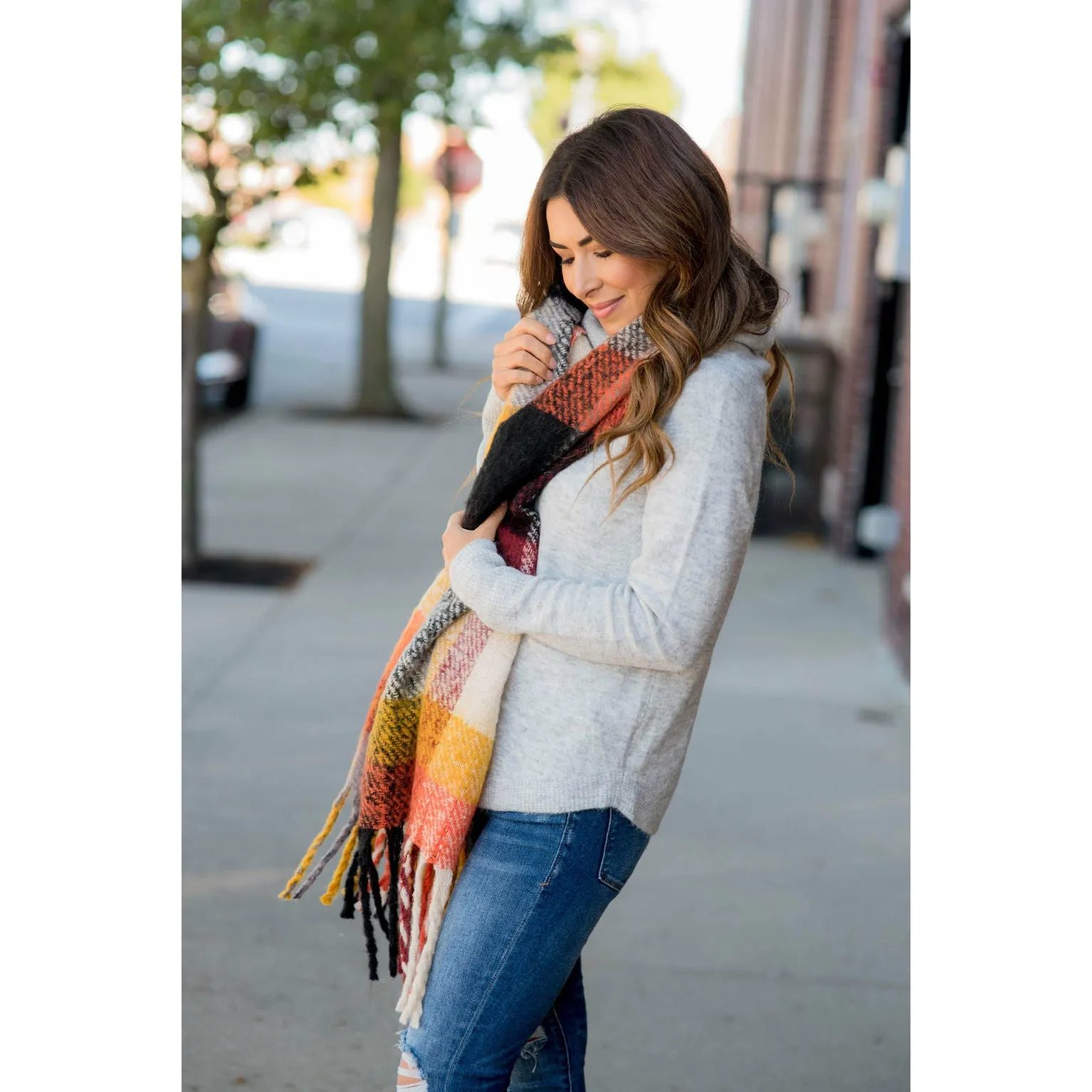 Fuzzy Wonders Multi Colored Scarf