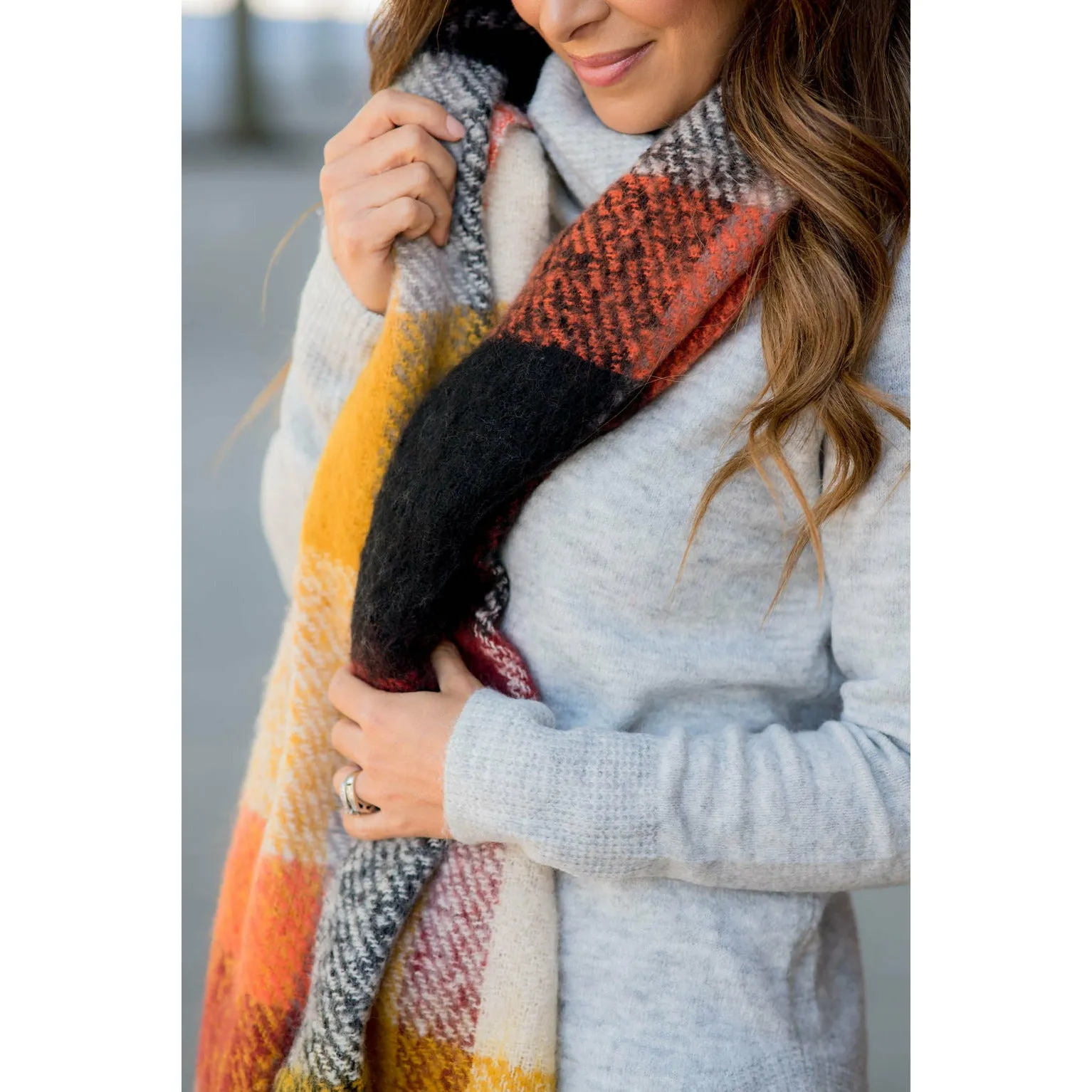 Fuzzy Wonders Multi Colored Scarf