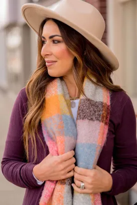 Fuzzy Wonders Multi Colored Scarf