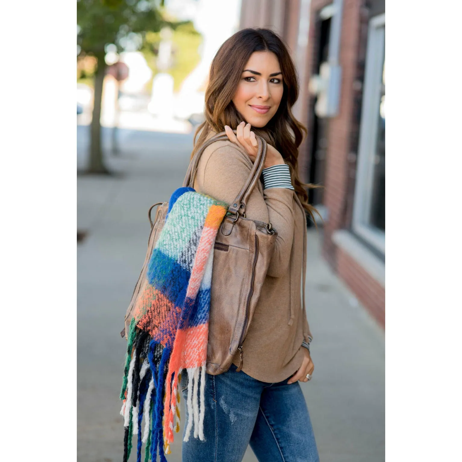 Fuzzy Wonders Multi Colored Scarf