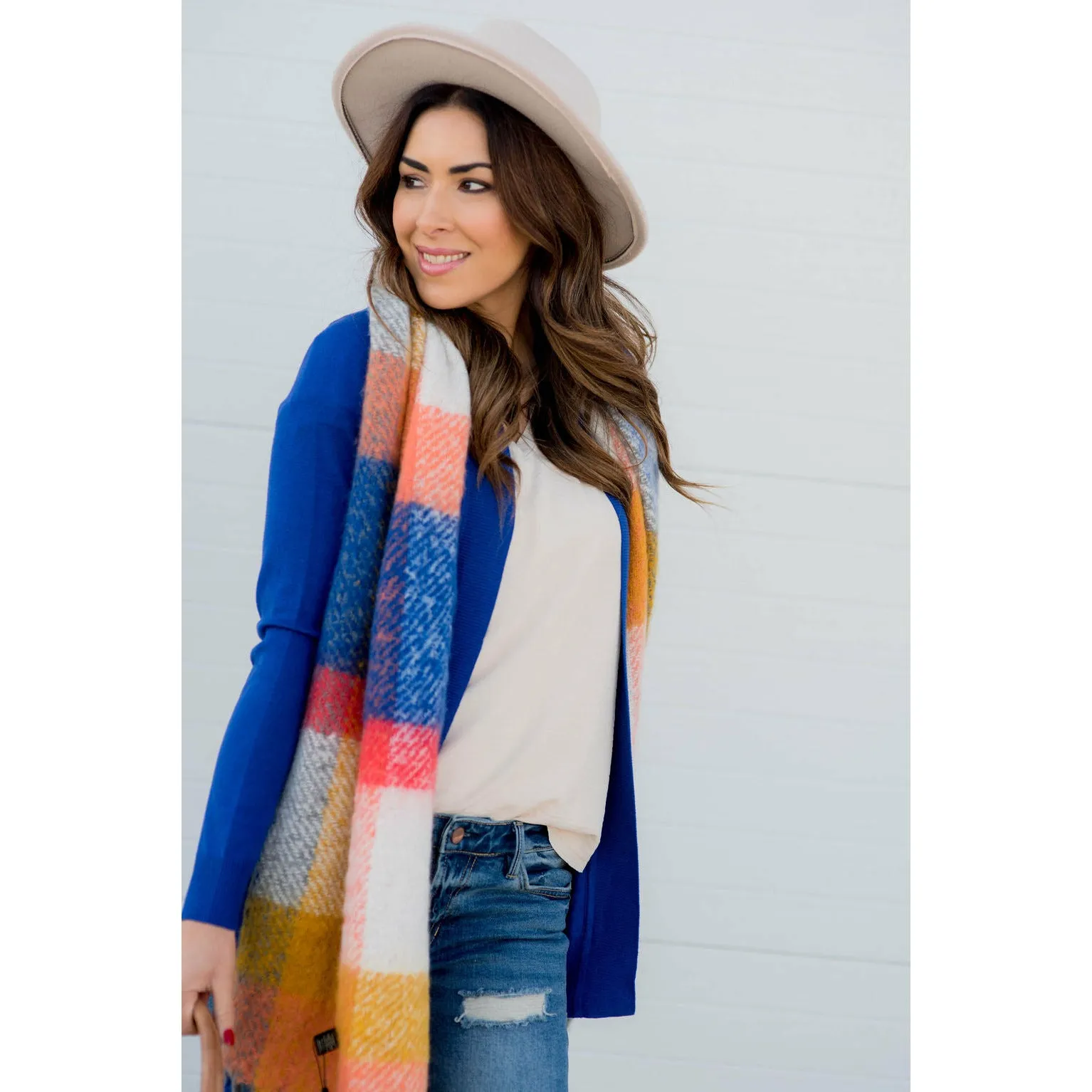 Fuzzy Wonders Multi Colored Scarf