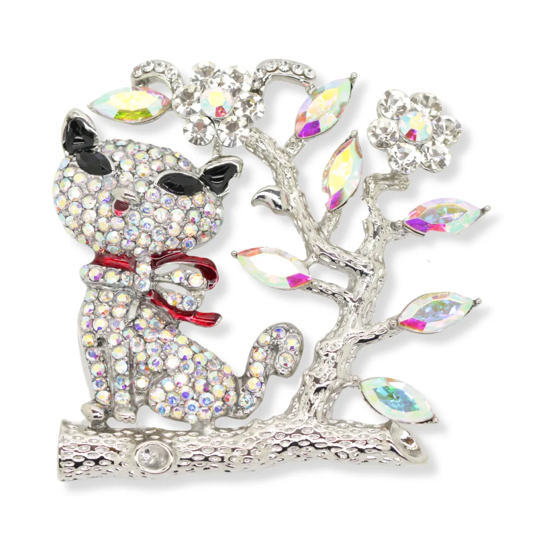 Garden Cat Brooch