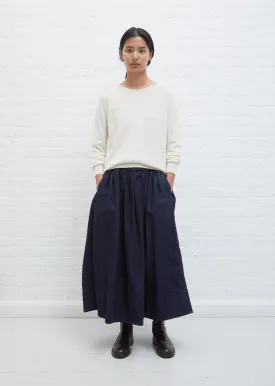 Gathered Denim Skirt