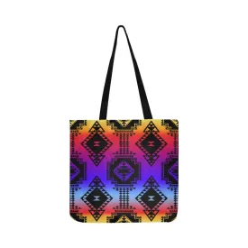 Gathering Sunset Reusable Shopping Bag (Two sides)