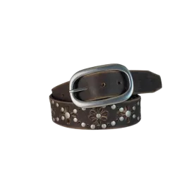 Gem Dandy Women's Cowgirls Rock Brown Belt