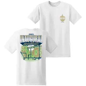 Georgia Tech Yellow Jackets Helluva Block Party White T-Shirt