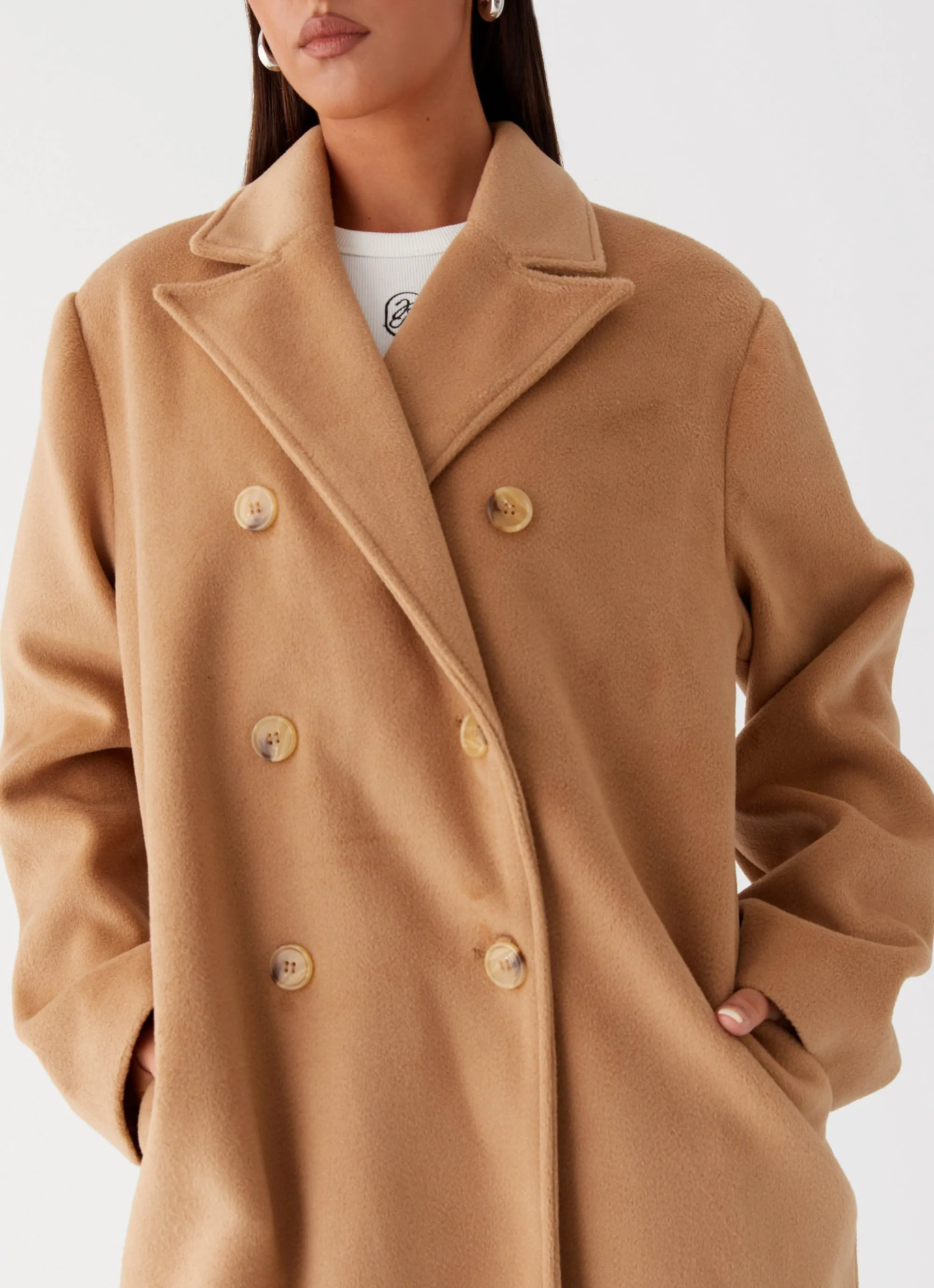 Gianni Double Breast Coat - Tan