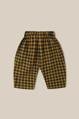 Gingham Carrot Pant (Blueberry)