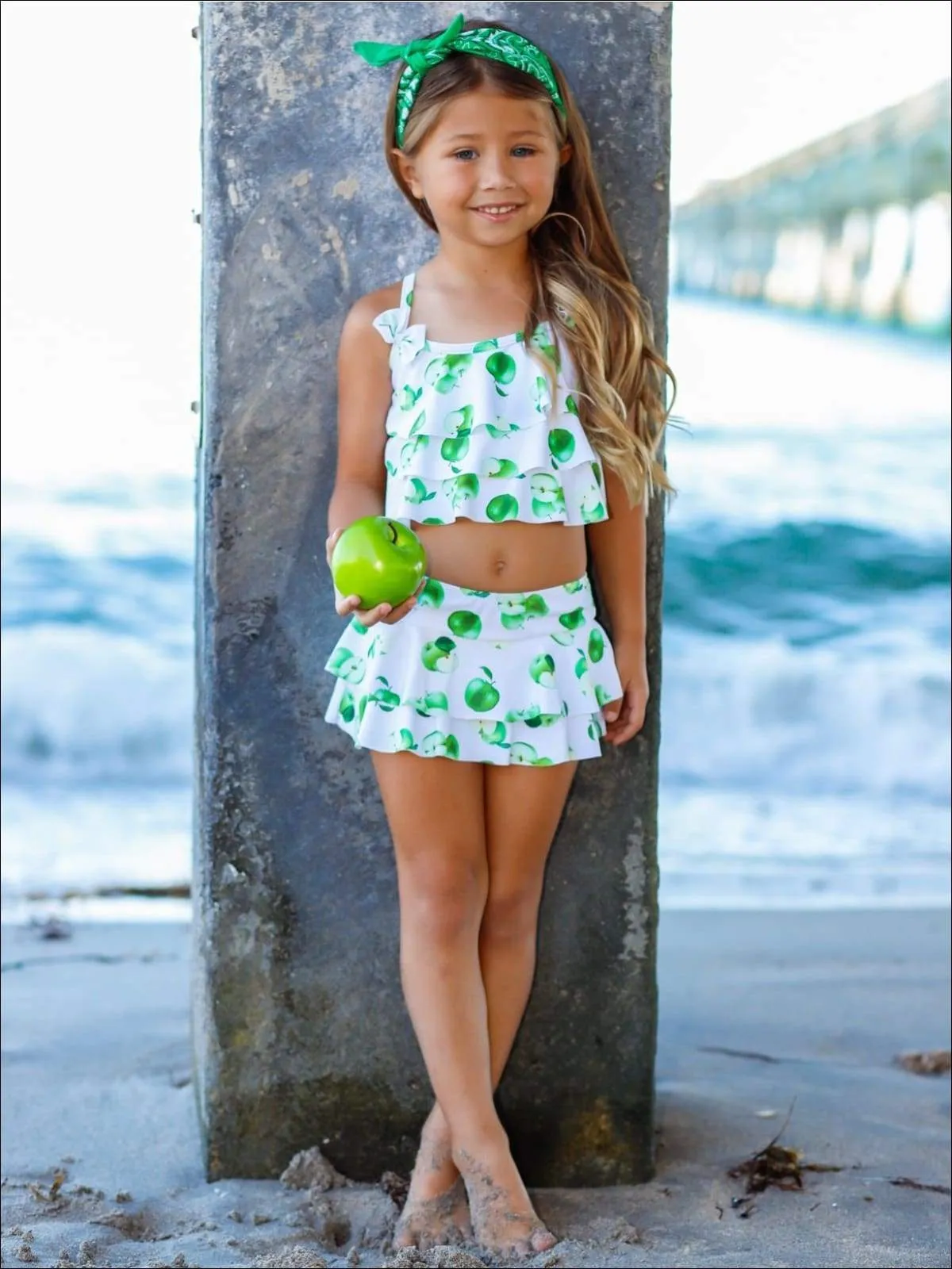 Girls Apple Of My Eye Two Piece Swimsuit