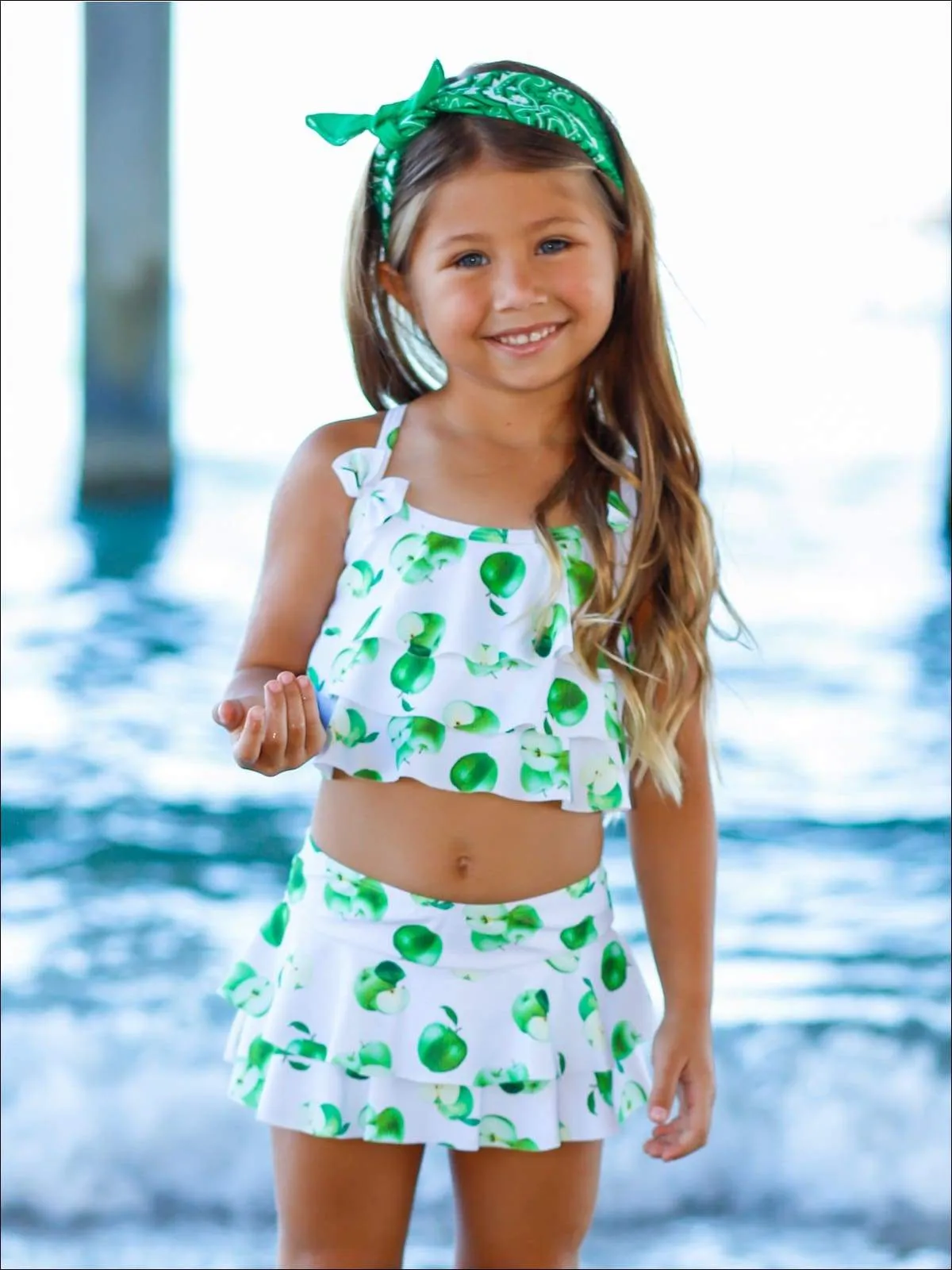 Girls Apple Of My Eye Two Piece Swimsuit