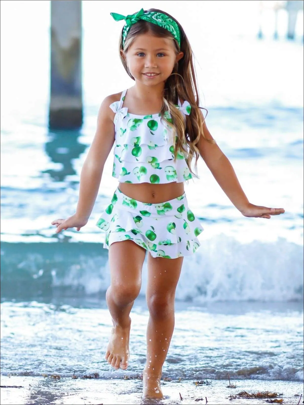 Girls Apple Of My Eye Two Piece Swimsuit