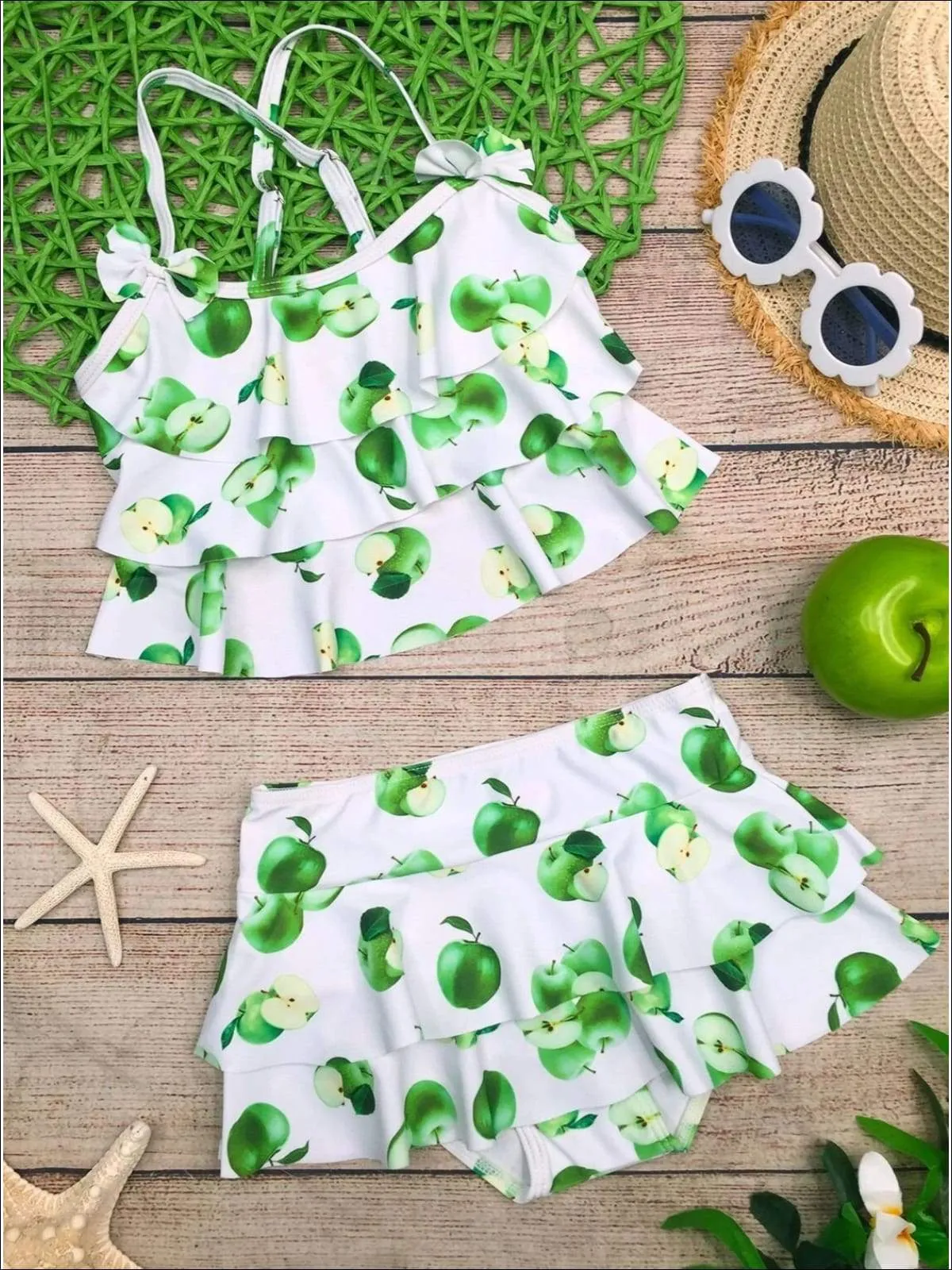 Girls Apple Of My Eye Two Piece Swimsuit