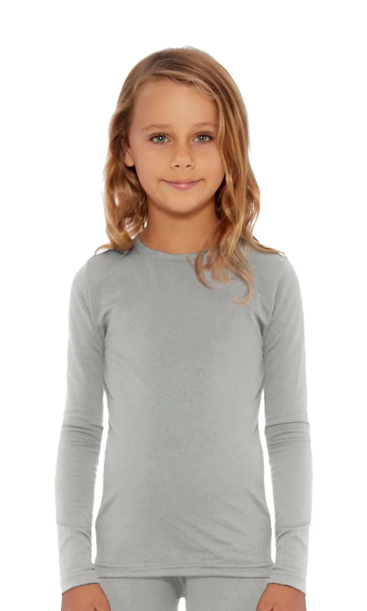 Girls Solid Thermal Top