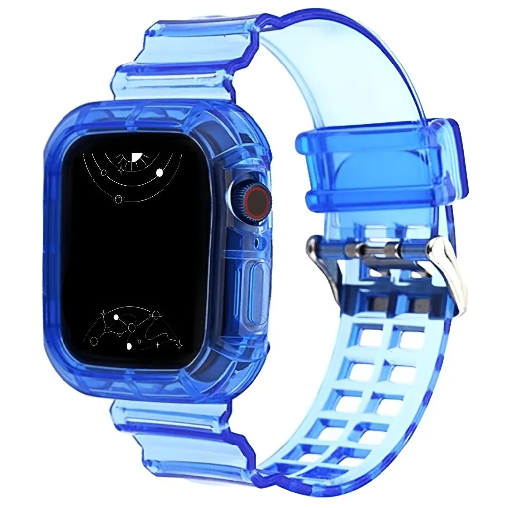 Glacier Transparent Silicone Stylish Band   Case