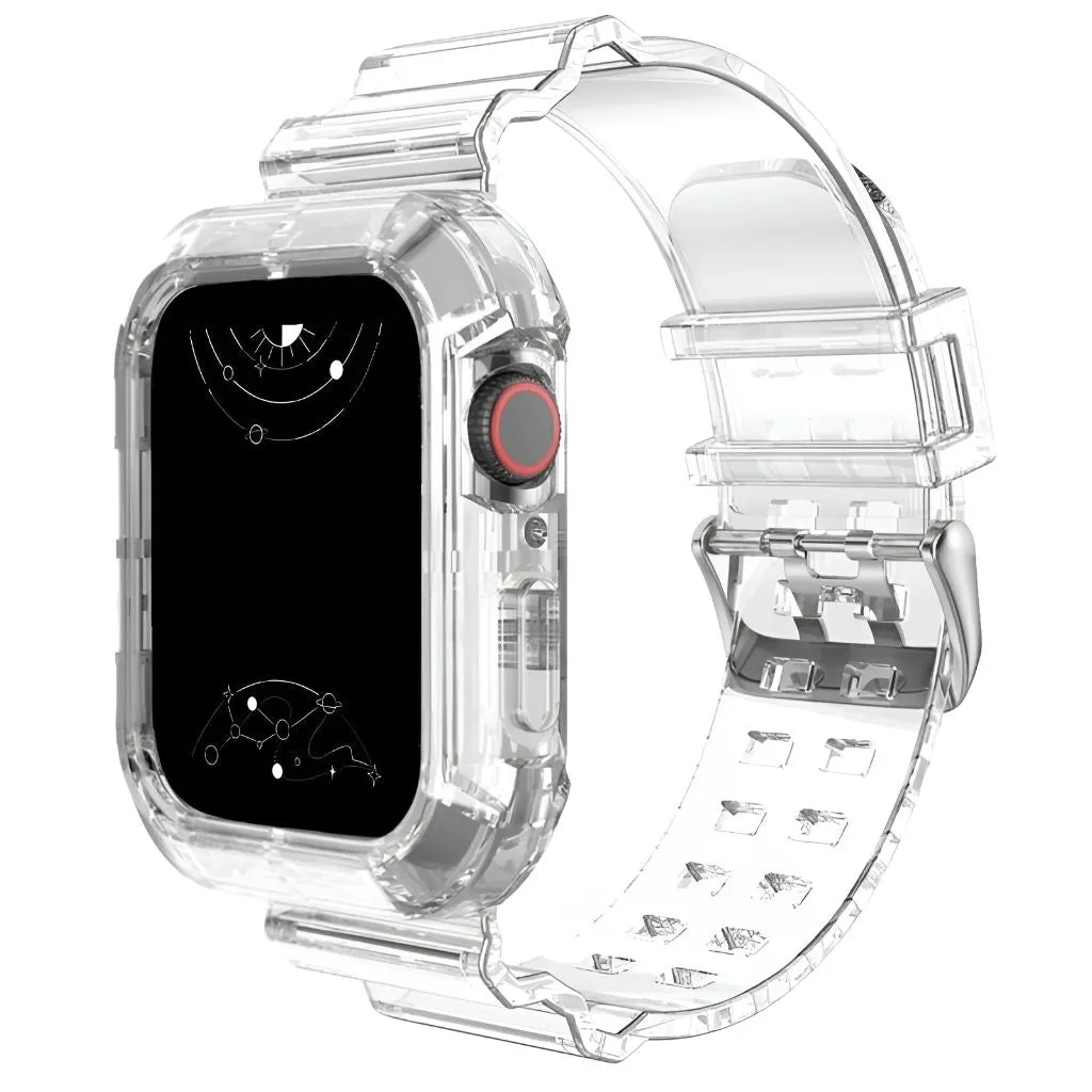 Glacier Transparent Silicone Stylish Band   Case