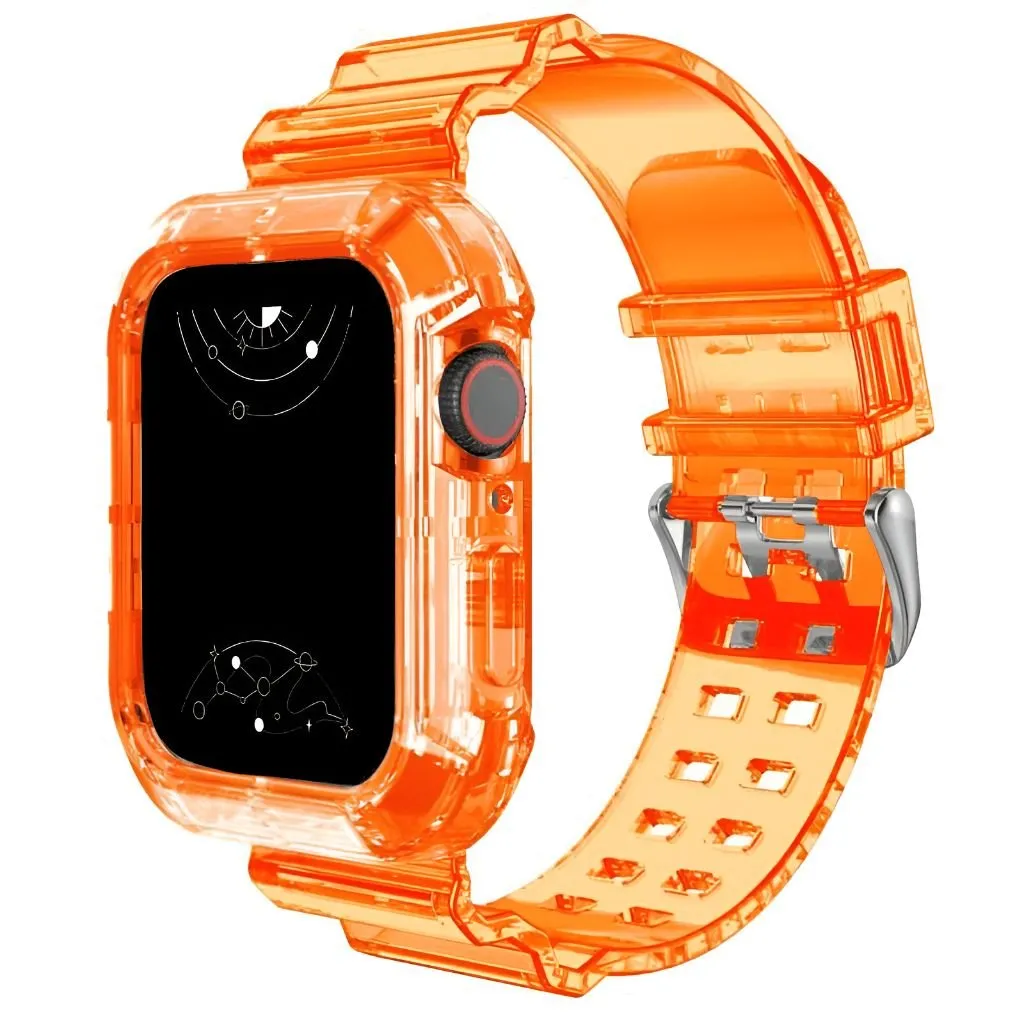 Glacier Transparent Silicone Stylish Band   Case