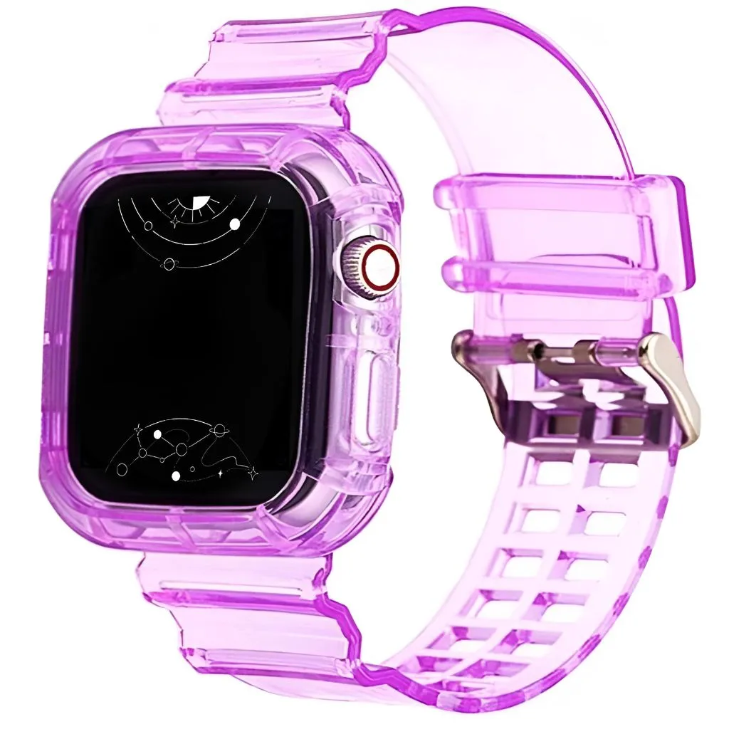 Glacier Transparent Silicone Stylish Band   Case