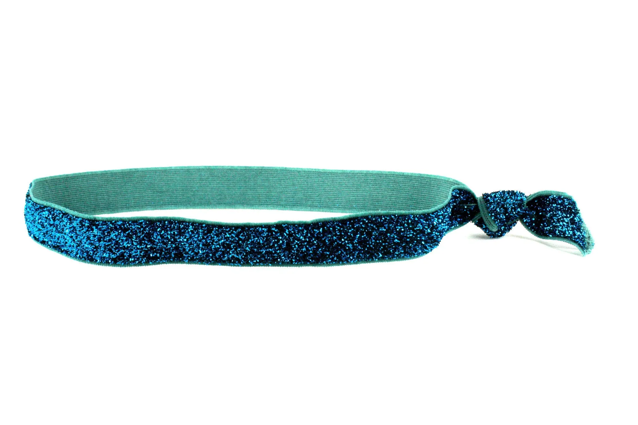 Glitter Aqua Elastic Headband (SKU 5059 HB)