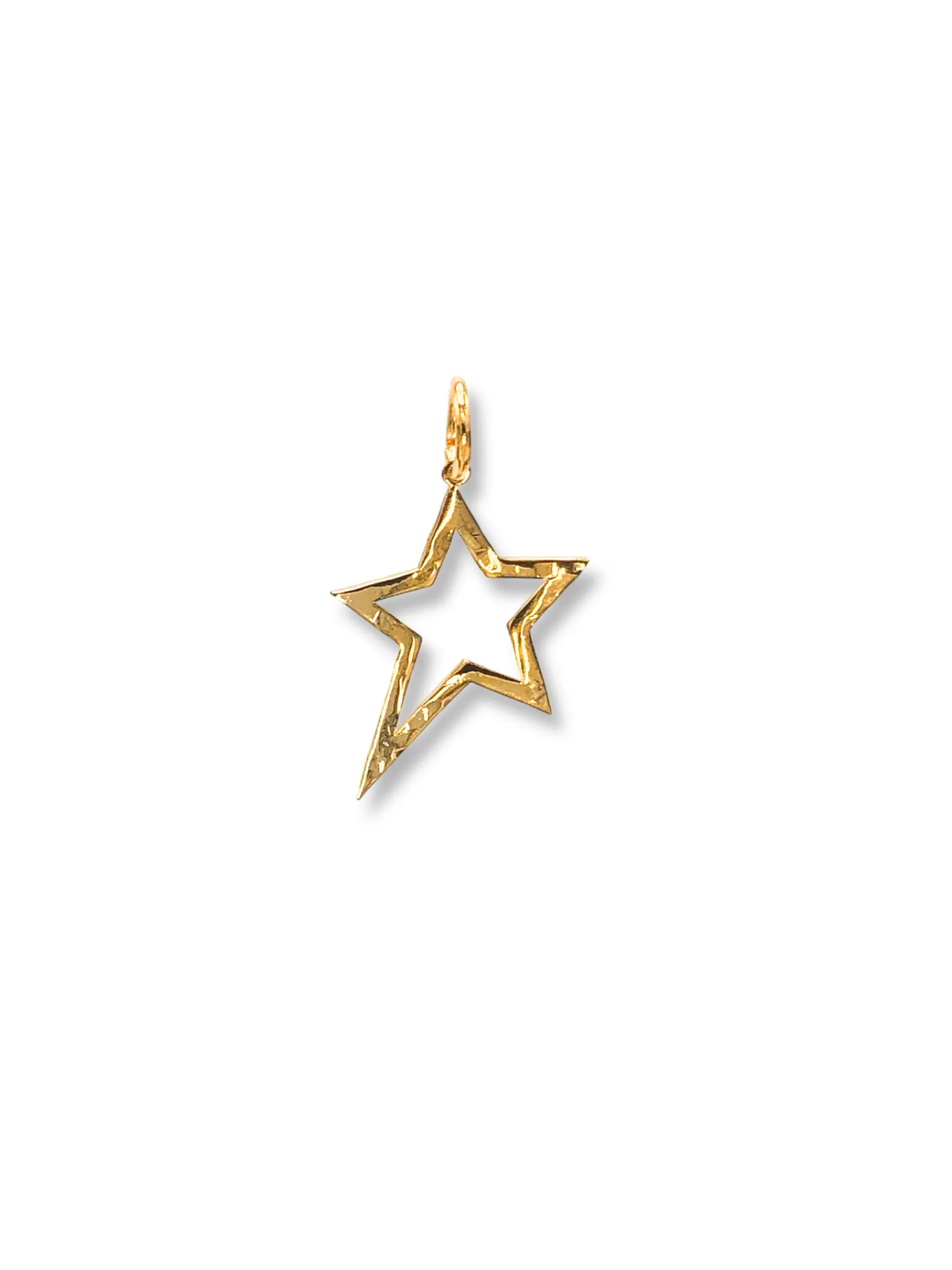 Gold Shooting Star Pendant Charm (sm)