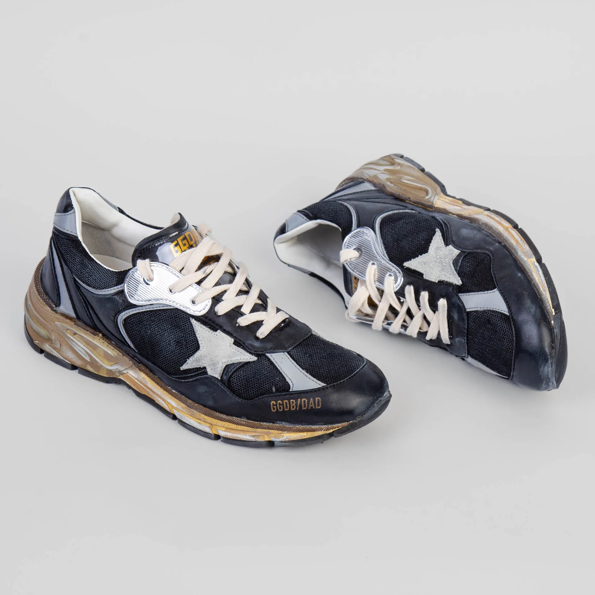 GOLDEN GOOSE SNEAKERS RUNNING DAD GMF00199.F003270 90282 BLACK