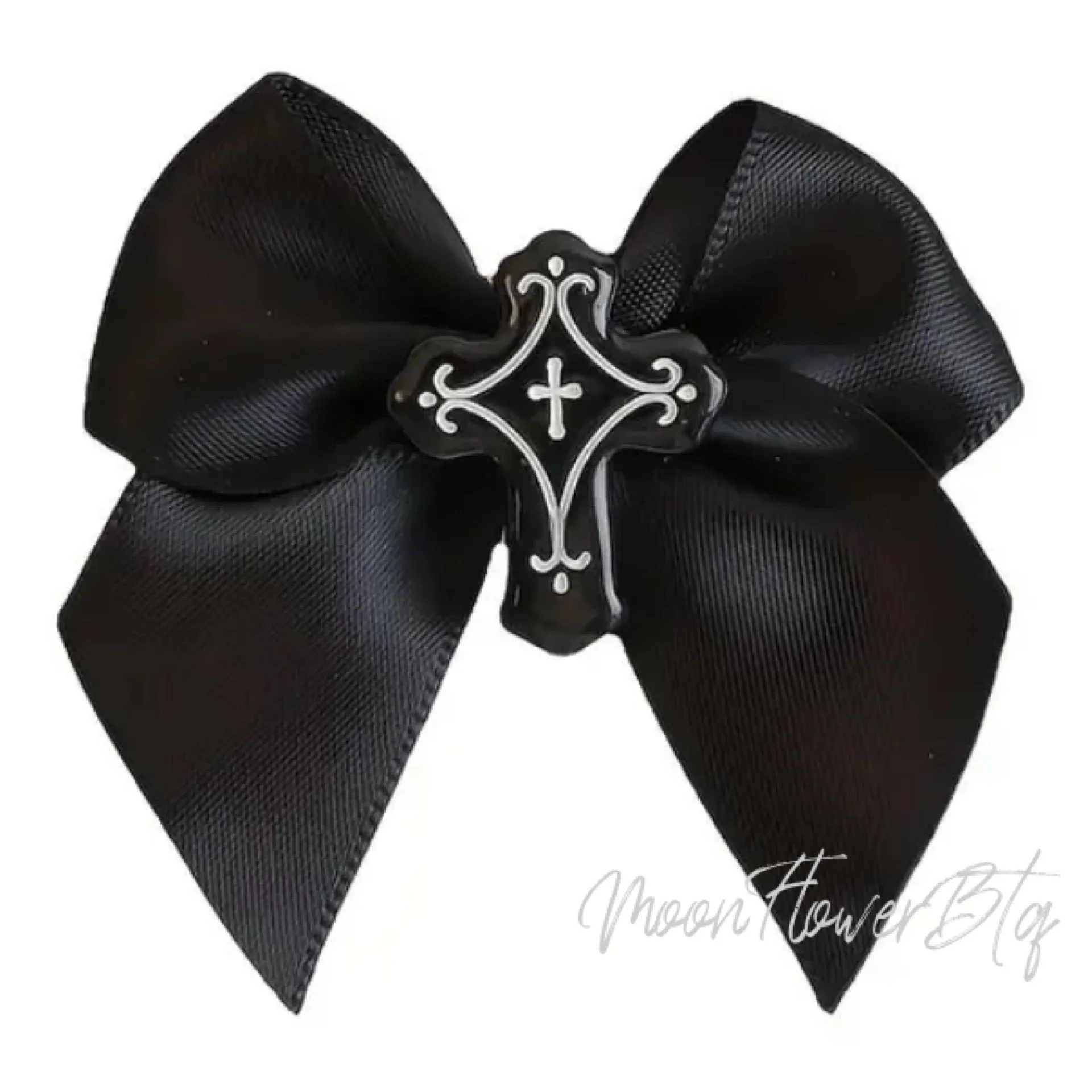 Gothic Cross Hair Bow Set