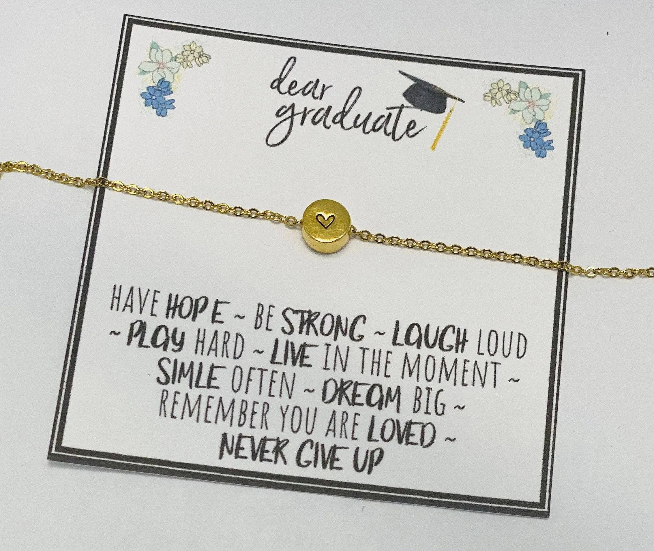 Graduation Necklace: Gold