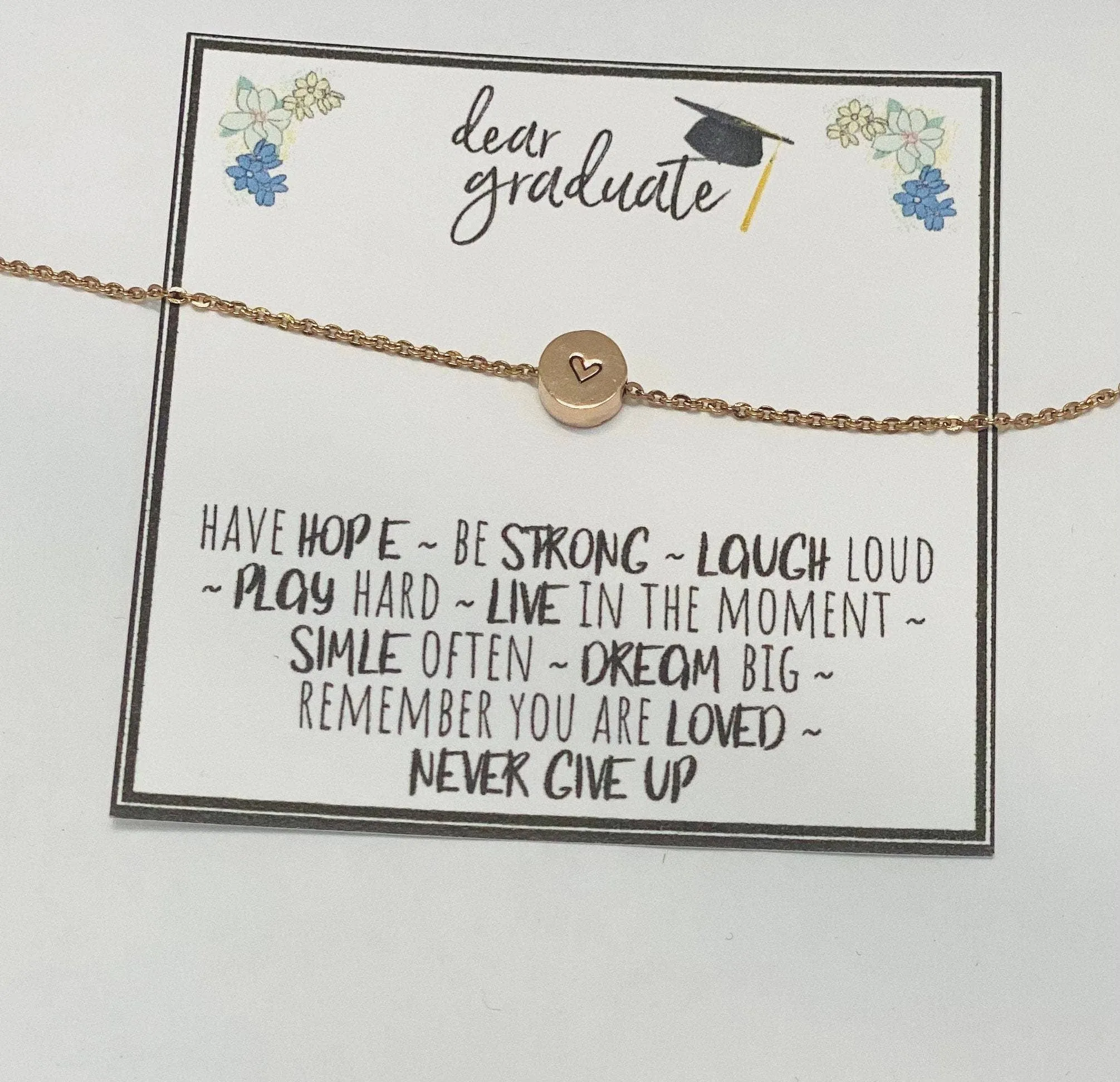 Graduation Necklace: Gold