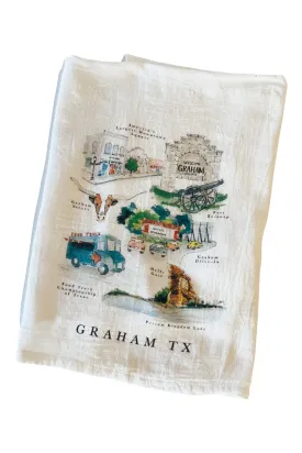 Graham, TX Tea Towel