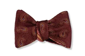 Grander Reversible Woven Silk Butterfly Bow Tie